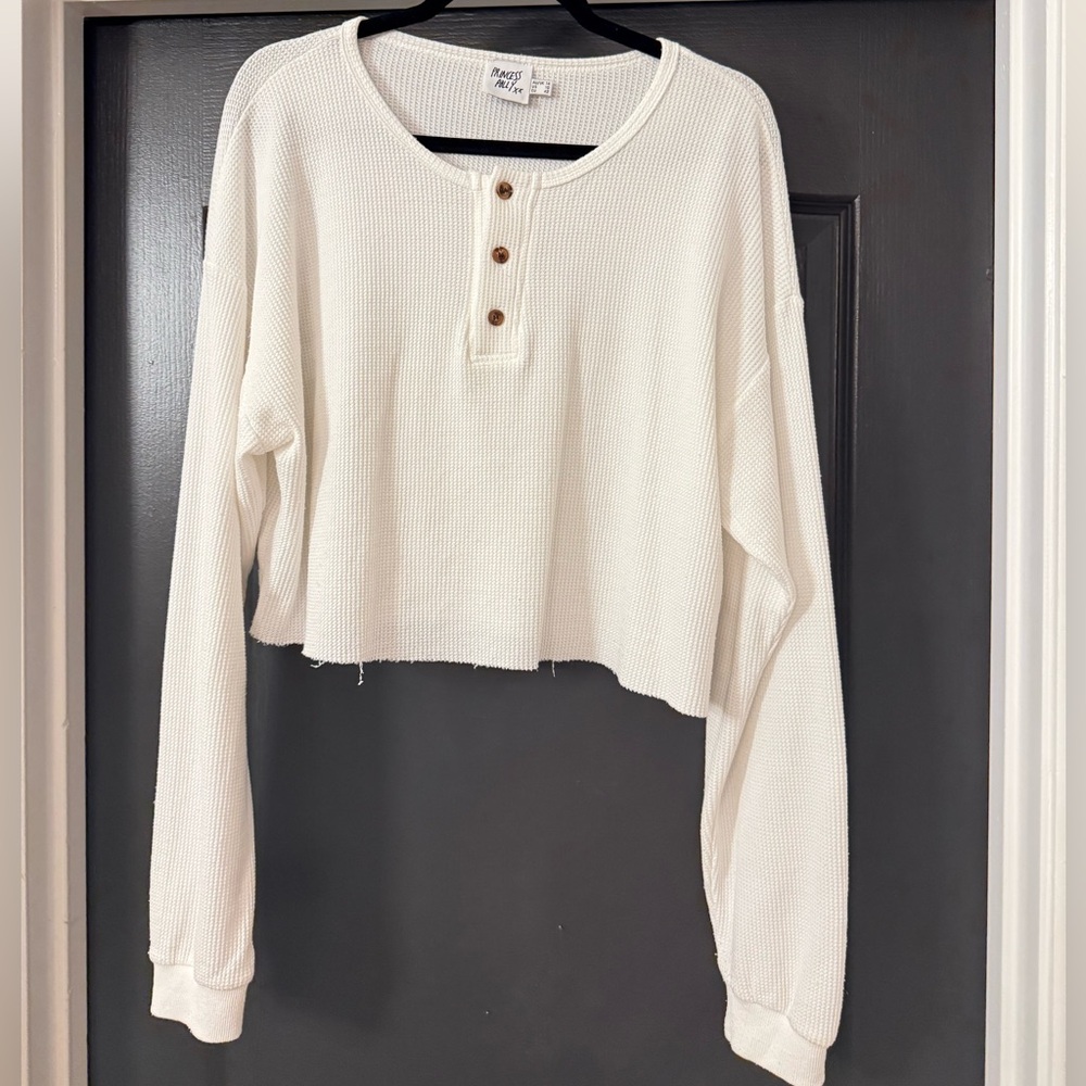 Princess Polly Waffle Crop